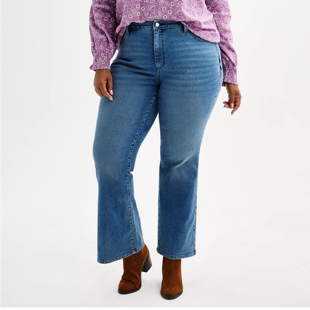 NWT Sonoma Women's Bootcut Jeans in Blue | PLUS SIZE